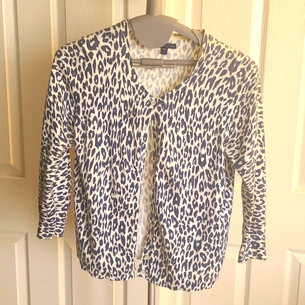 Gap Leopard Print Cardigan